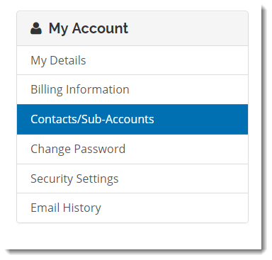 Contacts Sub-Accounts