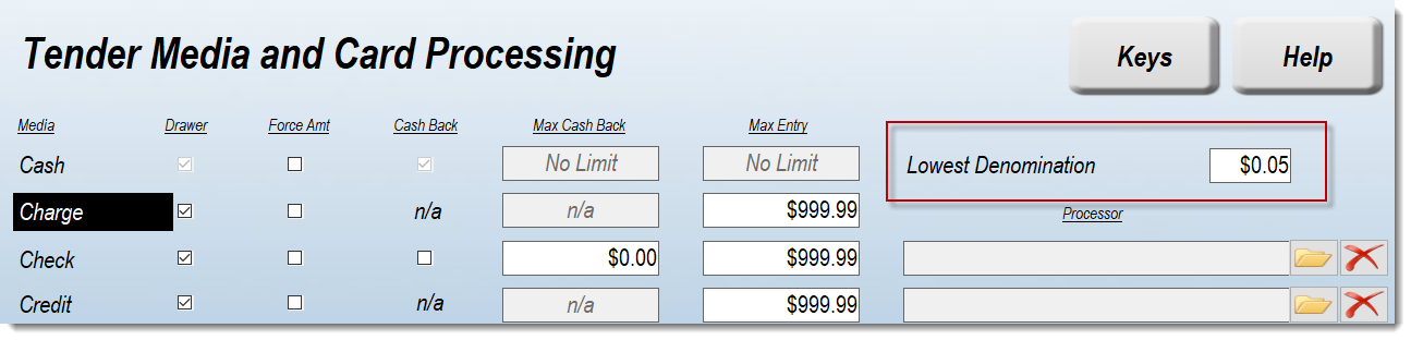 Cash Rounding Setup