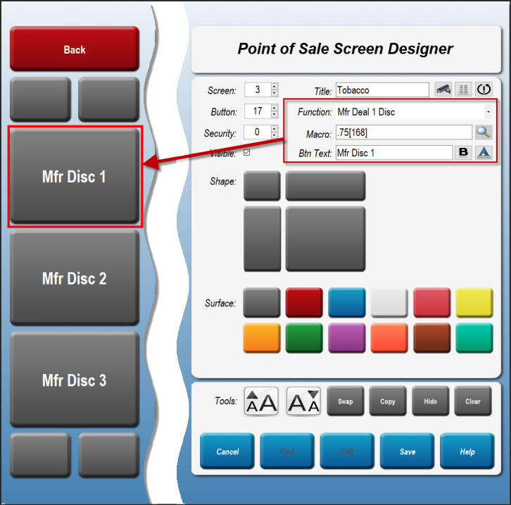 Screen Designer Multipack Scan Data